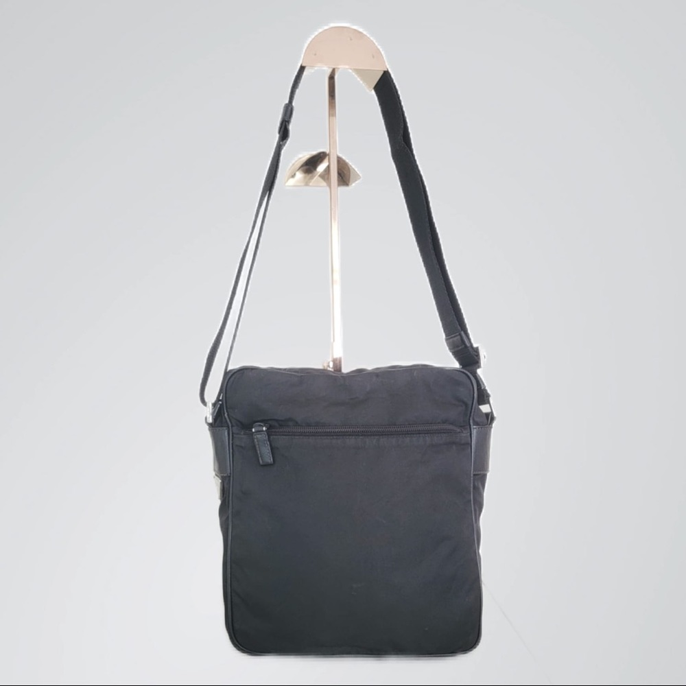 PRADA Front Pocket Crossbody Messenger Bag Tessuto Medium